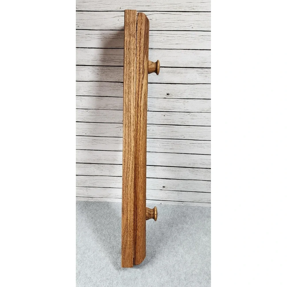 Vintage Solid Oak Quilt Hanger 18